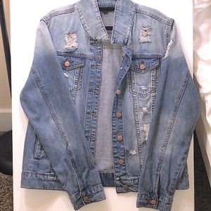 Women’s Distressed Blue Denim Jacket